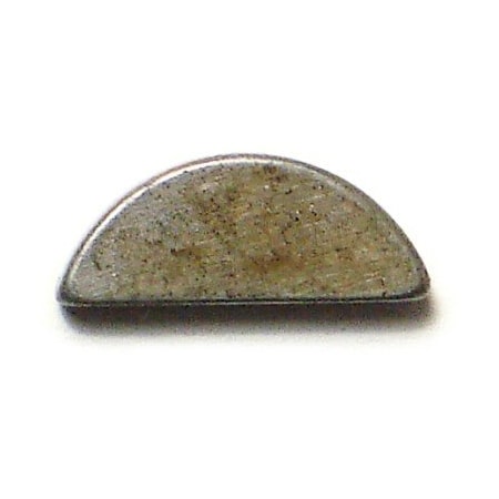 Midwest Fastener Woodruff Key, 4 x 5 mm Key Size, Steel Zinc, 5 PK 32322